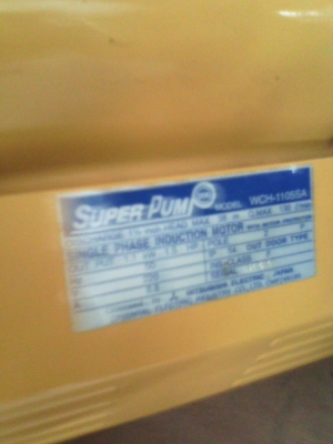 ปั้มน้ำMISUBISHI รุ่น SUPPER PUMP ทนงานหนักขนาด 1.5 นิ้ว ปั้มน้ำMISUBISHI รุ่น SUPPER PUMP ทนงานหนักขนาด 1.5 นิ้ว