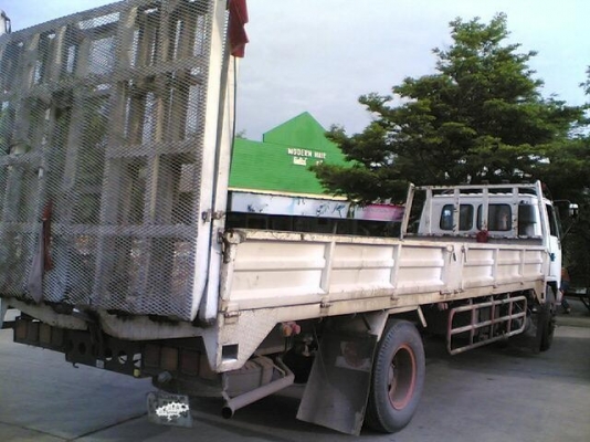 ISUZU ROCKY FTR 210 HP 6HH1 ปี 36 กระบะเหล็กความยาว 7 เมตรมีหางสไลด์ไฮดรอลิกส์ครบพร้อมใช้งาน เครื่องแน่นแรงดี ภายในเก๋งคอนโซลสวยครบ พวงมาลัยเพาเวอร์ ช่วงล่างคัชซีใหญ่สวยไม่มีดาม ยาง 9.00 ขอบ 20 สภาพดี 70\% พร้อมบรรทุกพร้อมใช้งาน เอกสารทะเบียนภาษีครบพร้อมโอ