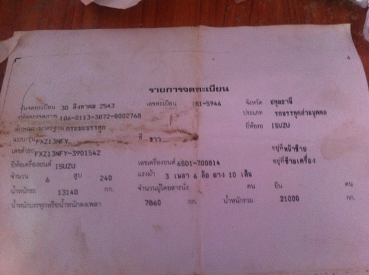 ขายด่วน Isuzu rocky 210 ขายด่วน Isuzu rocky 210