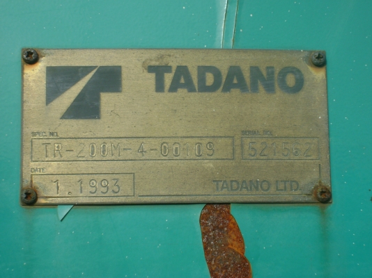 ขายรถเครน 20 ตัน TADANO ด่วน!