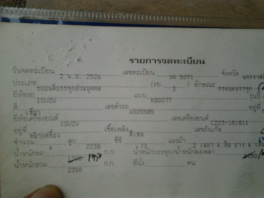 ISUZU KB 2200 Disel รถบ้านสภาพดีเดิมๆพร้อมใช้งาน เครื่องแห้งแรงดี ภายในเก๋งคอนโซลสวยครบพร้อม กระบะไม่มีผุ ช่วงล่างคัชซีไม่ผุไม่มีดาม ยางสภาพดี 60\% พร้อมใช้งาน เอกสารทะเบียนภาษีครบพร้อมโอน ราคาต่อรองได้ครับ