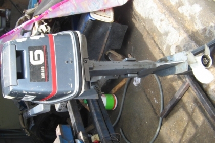 ขาย เครื่่่่่่องเรือ Yamaha 6 แรง หางสั้น  สภาพเครื่อง90\% นำเข้าญี่ปุ่น ราคา 15,500