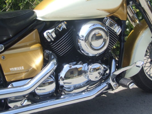 DRAGSTAR CLASSIC 400 ปี2000 เก็บงานใหม่ แต่งแบบfatboy low. <<สรรพสามิต>>