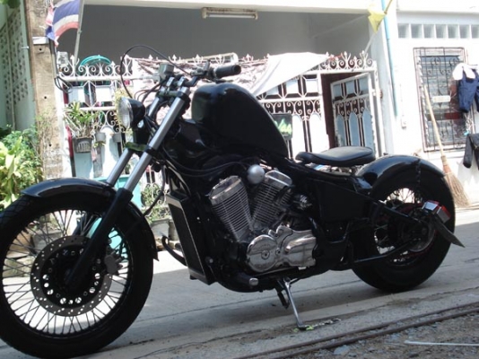 ((ลดกระหน่ำ))ขาย STEED 400 แต่ง OLD SCHOOL เก๋าจิ๊กโก๋ตัวพ่อ ขับหล่อเครื่องดีจัดคับ