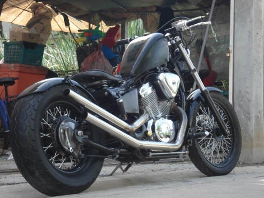 ((ลดกระหน่ำ))ขาย STEED 400 แต่ง OLD SCHOOL เก๋าจิ๊กโก๋ตัวพ่อ ขับหล่อเครื่องดีจัดคับ