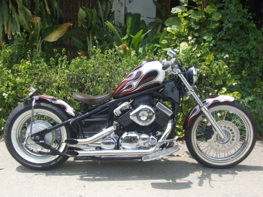 ช๊อปเปอร์ DRAGSTAR 400 ประกอบใหม่เก็บงานใหม่ แต่งโอสูล <<สรรพสามิต>>