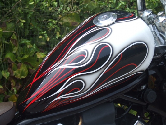 ช๊อปเปอร์ DRAGSTAR 400 ประกอบใหม่เก็บงานใหม่ แต่งโอสูล <<สรรพสามิต>>