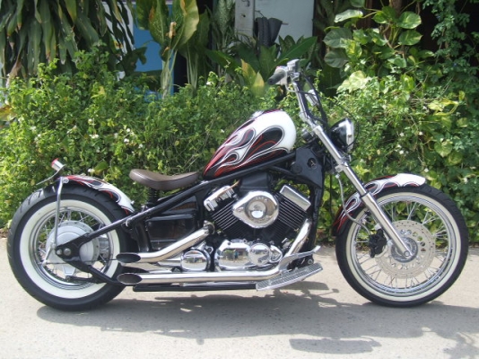 ช๊อปเปอร์ DRAGSTAR 400 ประกอบใหม่เก็บงานใหม่ แต่งโอสูล <<สรรพสามิต>>