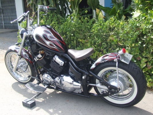 ช๊อปเปอร์ DRAGSTAR 400 ประกอบใหม่เก็บงานใหม่ แต่งโอสูล <<สรรพสามิต>>