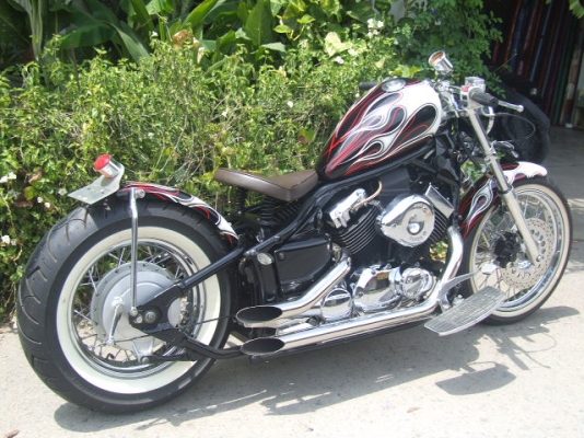 ช๊อปเปอร์ DRAGSTAR 400 ประกอบใหม่เก็บงานใหม่ แต่งโอสูล <<สรรพสามิต>>