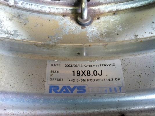 ล้อแท้พร้อมยาง4วง ขอบ19"8นิ้ว4วงet42. ยางปี10