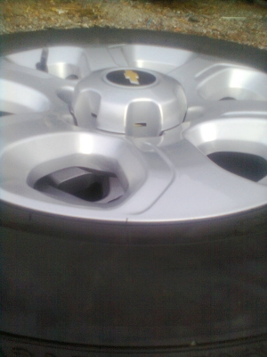 ขายแม็กออนิวเชฟพร้อมยาง 6รู ขอบ16 215/65R16 ยางบริสโตร์ ปี09  1 ชุด