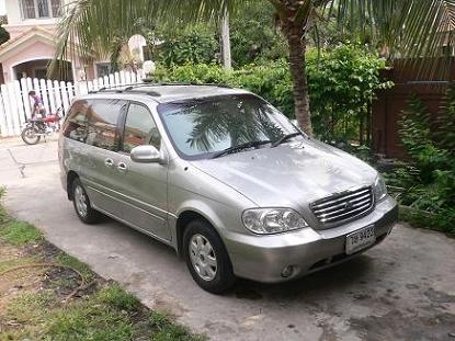 ขายรถ KIA CARNIVAL 2.4 GS สีเทา เกียร์ออโต้ ปี 2003 รถพร้อมใช้