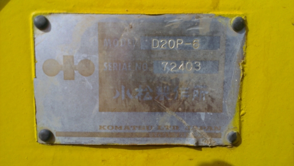 Komatsu D20p-6