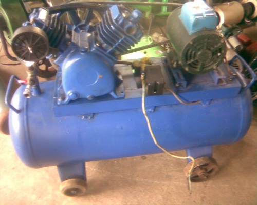 ปั้มลม หัว 1 แรง  มอเตอร์ โตชิบา 1 แรง