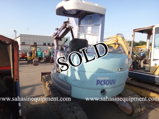 รถขุด PC50UU-2 S/N 115XX บจก.สหสินอีควิปเม้นท์ โทร.081-5851880, 02-5168100-1