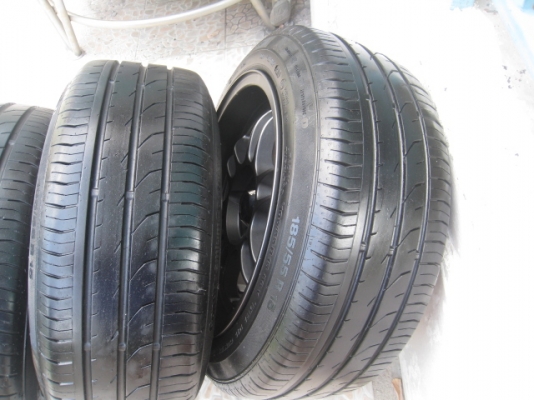 ขายล้อแม็กใหม่ RPf 1 15"x F 7 et41,R 8 et35 4รู100 + ยาง ปี 11 (081-3747940)