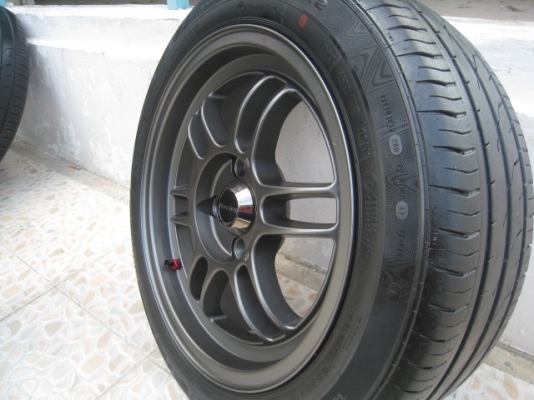 ขายล้อแม็กใหม่ RPf 1 15"x F 7 et41,R 8 et35 4รู100 + ยาง ปี 11 (081-3747940)