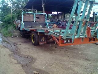 isuzu หัวยาว6bb หางไฮดรอลิค ลากรถเกี่ยว