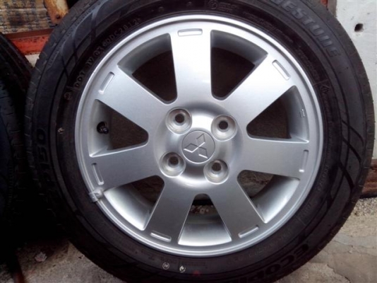 เสาร์นี้มา 2 ชุดจอง มัดจำก่อนครับขายล้อแม็ก มิตซูบิชิ มิราจ2013 ขอบ 14  ใหม่