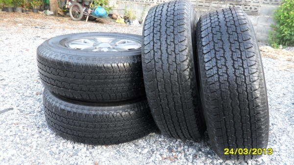 ขายแม็กALL NEW ISUZU D-MAX X-SERIES  6รูขอบ16 พร้อมยางบริสโตร์ 245/70R16 ปี12 ดอกยางสวยๆ 1 ชุด