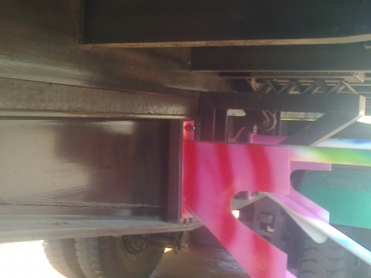 ลูกพ่วง 3 เพลาแท้ ยาว 6.50 เมตร กระบะอลูมิเนียม ปี 56