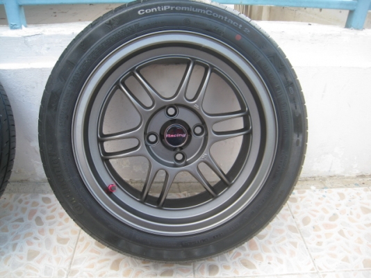 ขายล้อแม็กใหม่ RPf 1 15"x F 7 et41,R 8 et35 4รู100 + ยาง ปี 11 (081-3747940)