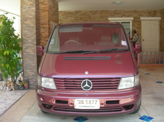 ขายรถตู้ VIP BENZ VITO 7ที่นั่งปี2003 เครื่องเบนซิน2300สีแดงมะเมี่ยว(รถบ้าน)
