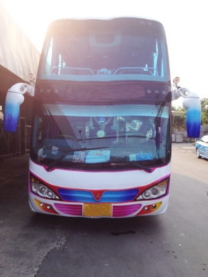 ขายรถบัส 8 ล้อ แชสซี Hino เครื่อง MITSUBISHI 8DC9 เทอโบคู่ สูง 4.20 ม. ยางใหม่ มิชลิน 8 เส้น