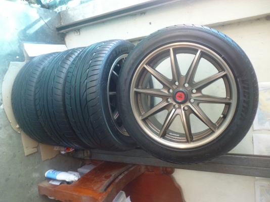 ล้อแม็ก lanso ลายซามูไร 16นิ้ว พร้อมยาง