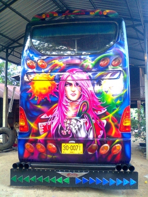 ขายรถบัสหรือแลกเทเลอร์สิบล้อหางปลา