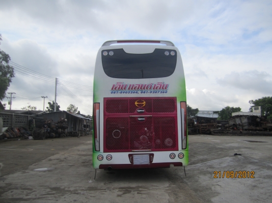 ขายรถบัส VIP 6 ล้อชั้นเดี่ยว ลายก้านกล้วย เครื่องเสียง + ประกันภัยประเภท 1