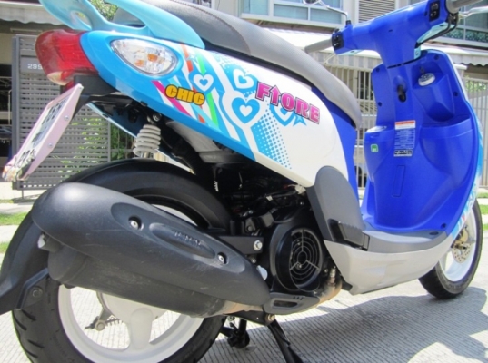 (ขายแล้วค่ะ) Yamaha Fiore 2012 ลายใหม่  สีสดใส น่ารักน่าขับ เดิมแท้ดี ไม่มีบิวด์