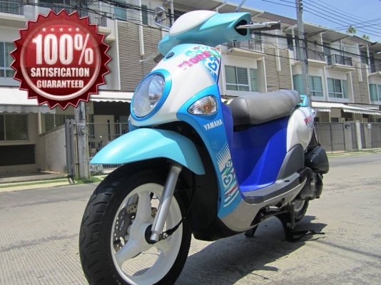 (ขายแล้วค่ะ) Yamaha Fiore 2012 ลายใหม่  สีสดใส น่ารักน่าขับ เดิมแท้ดี ไม่มีบิวด์