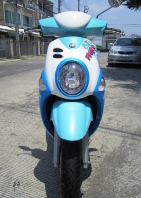 (ขายแล้วค่ะ) Yamaha Fiore 2012 ลายใหม่  สีสดใส น่ารักน่าขับ เดิมแท้ดี ไม่มีบิวด์