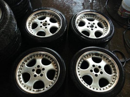 W work Vs 17" 5.114 F8 R9 2ชิ้นแท้  พร้อมยาง  12500