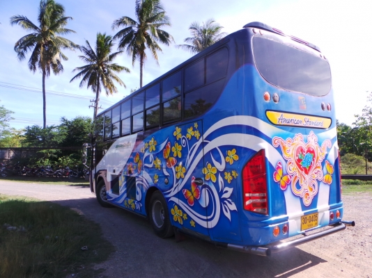 ขายรถบัสพัดลมชั้นครึ่งเครื่องกลาง (ผ่อนวันละ 530 บาทค่ะ)