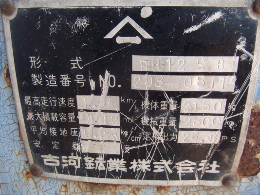 แบคโฮ FURUKAWA pc20 ดีเซล