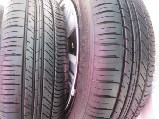 ขายกะทะล้อ honda city ขอบ15+ฝาครอบ +ยางป้ายแดงปี13 (081-3747940)