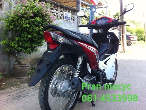 ขายhonda wave สีเเดงขาวปี2555