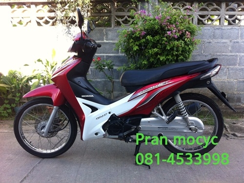 ขายhonda wave สีเเดงขาวปี2555