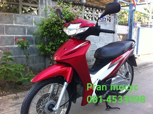 ขายhonda wave สีเเดงขาวปี2555