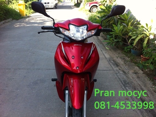 ขายhonda wave สีเเดงขาวปี2555
