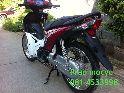 ขายhonda wave สีเเดงขาวปี2555