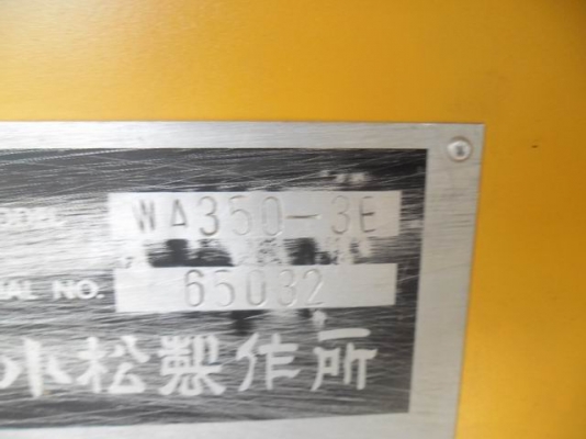 ขายรถ KOMATSU WA350-3E ปี 2001สภาพดี พร้อมใช้งาน