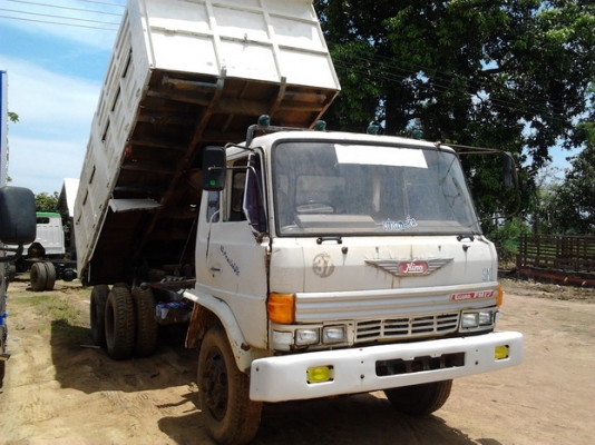 ขายตัด ลงบ่อ วิ่งลาน ทำเทเลอร์ 10ล้อ2เพลาดั๊มสภาพเดิมๆ HINO F-17 FM177 ปี33 เครื่องเดิมEH700 168HP แห้งดีไม่เยิ้ม แรงดีไม่มีหลวม เกียร์เดิม สโลวพร้อม มีD-L ช่วงล่างแน่น คัสซีสวยเดิมไม่เคยทำสี ยางดี10เส้น กระบะดั๊มเหล็กKAC สภาพดี หัวบาง ภายในครบ มีผุนิดๆกั