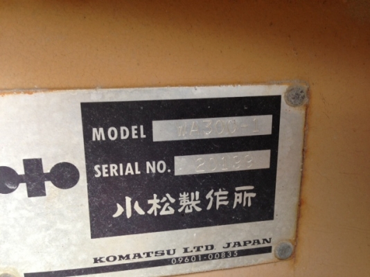 Komatsu Model WA300-1 ปี1986 8,515ช.ม. Komatsu Model WA300-1 ปี1986 8,515ช.ม.