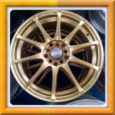 ขายแม็กใหม่ล้อโชว์ ลายCE28. สีทองขอบ17 5 รู100/114 ราคา 10,000 บาทถูก