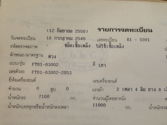 หางสามมิตร ปี 40 2 เพลา ติดต่อ 0810097946