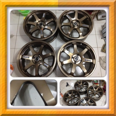 ขายแม็กใหม่ล้อโชว์ Volk TE38 สีชา ขอบ17 4 รู100 ราคา 10,000 บาทถูก